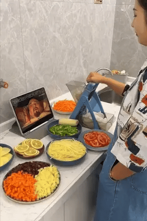 Manual Vegetable Cutter – Fast & Easy Chopper for Onion, Salad, Fruits & Veggies